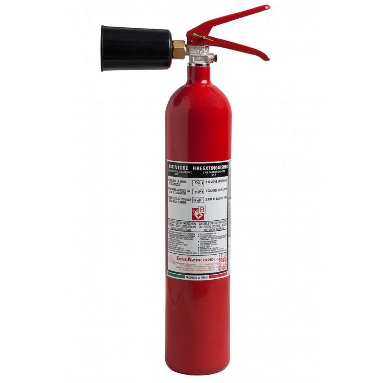 2 Kg Co2 Portable Fire Extinguisher Med Approved Shop Cassiano Group